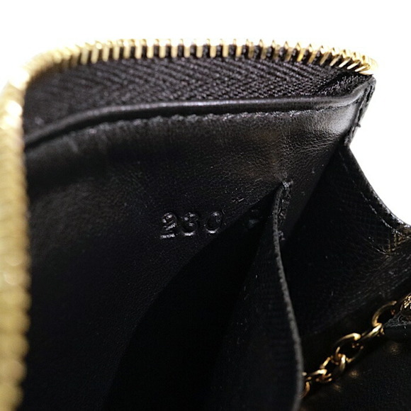 Prada Saffiano Leather Key Case Wallet L Zip Coin Multi Purpose Nero Black - Picture 8 of 11